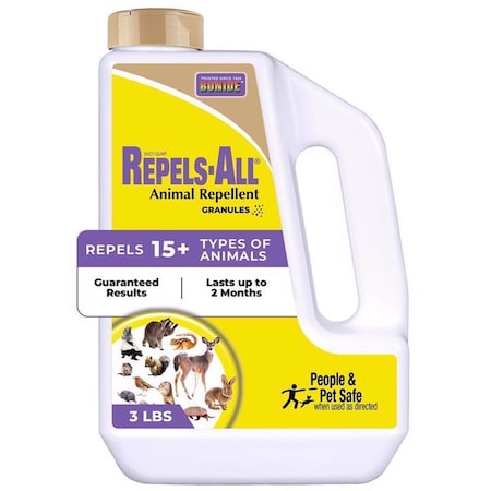 Bonide Repels-All Animal Repellent Granules For Most Animal Types 3 lb 23614