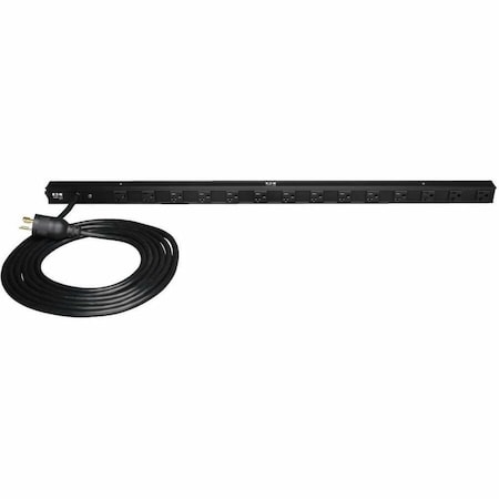 Eaton Tripp Lite Series 1.9kW Single-Phase 120V Basic PDU 14 NEMA 5-15/20R Outlets NEMA L5-20P Input PDUV20