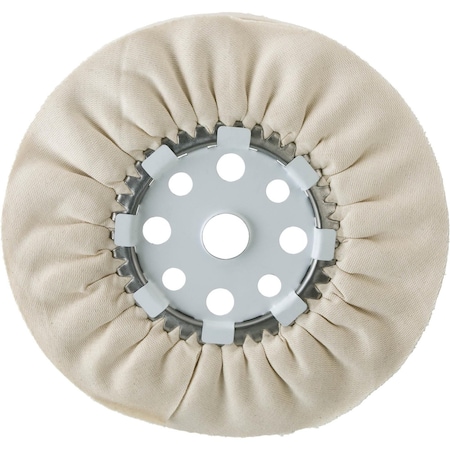 Grizzly 12" x 16 Ply x 1-1/4" Canton Flannel Buff Wheel, 3000 RPM T26486