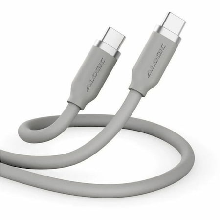 Alogic ELEMENTS SILICONE 5A/240W USB2 USB-C TO C MALE CABLE, TITANIUM GREY 1M ELSI5U2CCTG1