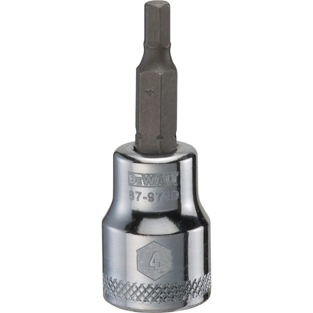 Dewalt Hex Bit Socket, 4mm - 3/8in Drive DWMT87971OSP