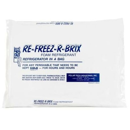 Re-Freez-R-Brix Cold Bricks, 11 1/4" x 9 1/4" x 1", White, PK12 RB64