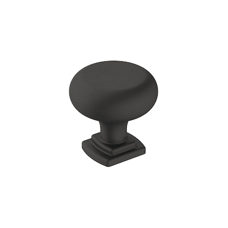 Amerock Surpass 1-1/4 in 32 mm Diameter Matte Black Cabinet Knob BP36893FB