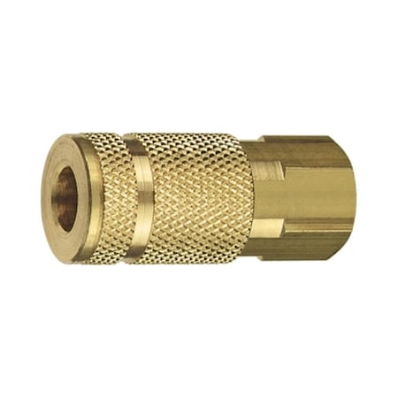 Tru-Flate 0.25 in. Quick Change Coupler C38B Aro, Brass T2F-13335