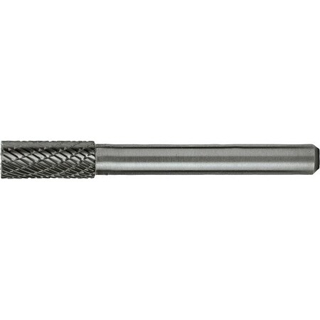 Cle-Line 3/4x1/4 Hardened Steel Shank Double Cut Carbide SB-7 Cle-Line 1846 Cylindrical Bur w/ End Cut C10014