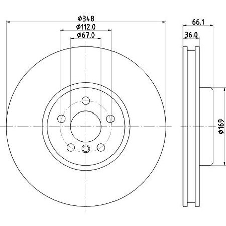Hella Brake Disc 355133621