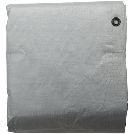 Do It Best Silver Woven 9 Ft. x 12 Ft. Heavy Duty Poly Tarp 768592