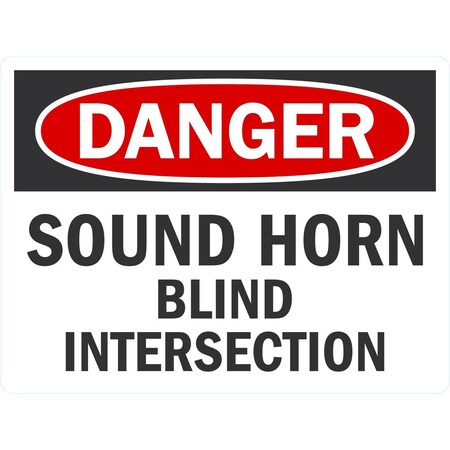 Lyle Sound Horn Blind Intersection, 24x18, High Intensity Prismatic, White G-12041-HI_24x18