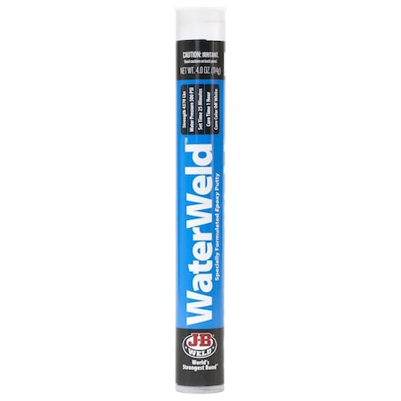 J-B Weld Epoxy Repair Putty, Stick, WaterWeld, White 8278U