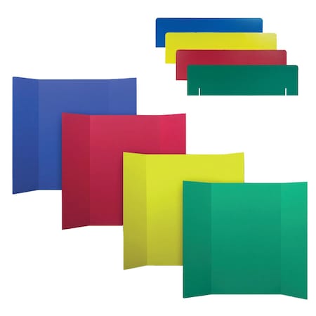 Flipside 36 x 48 1 Ply Primary Color Assortment Project Board and Header Assortment, 24PK 30273