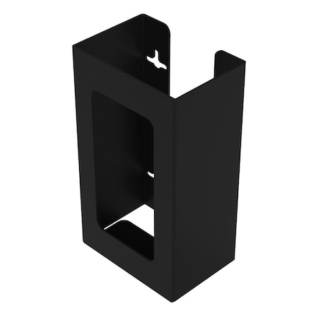 Origin Dispensing Solutions Glove Dispenser-Single-Front Cut Out-Steel-Black GL10X04BK
