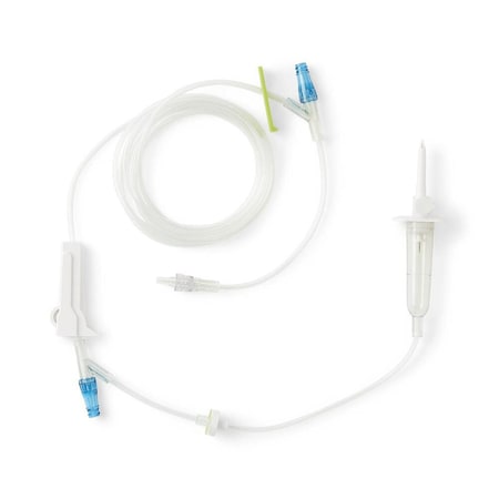 Medline Primary Blood Administration Set with Clave Y-Sites & Check Valve, 100", 48PK ABB1266328