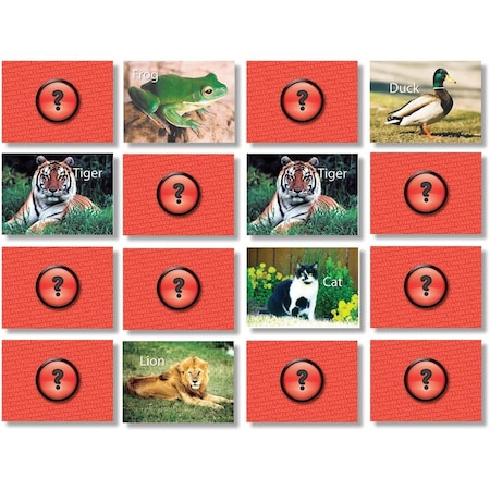 Stages Learning Materials Photographic Memory Matching Game, Animals SLM-220