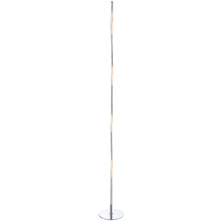 Jonathan Y Pilar 63.75" LED Integrated Floor Lamp, Chrome JYL7006A