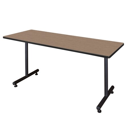 Regency Kobe T-Base Training Seminar Table, 60 in W, 24 in L, Noble Oak MKTRCT6024NO