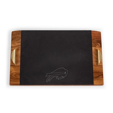 Picnic Time Family Of Brands NFL Buffalo Bills - Covina Acacia and Slate Serving Tray 957-07-512-043-2