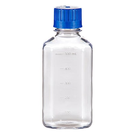 Zoro Select Media Bottle, PETG, 176.7 mm H, PK72 BGC0500SB