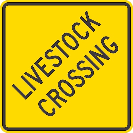 Lyle Livestock Crossing, 30x30, Diamond Grade, Yellow G-15085-DG_30x30