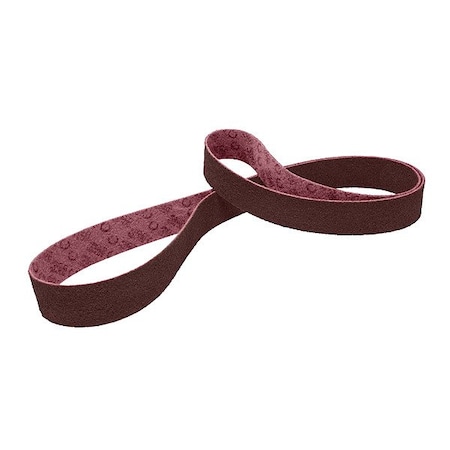 Scotch-Brite Sanding Belt, 3/8 in W, 18 in L, Non-Woven, Aluminum Oxide, Not Applicable Grit, Medium, SC-BS 7010329421