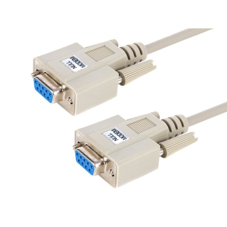 Monoprice Null Modem Db 9 F/F Molded Cable, 6 ft. 477