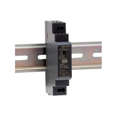 Meanwell Mean Well - AC-DC Ultra slim DIN rail power supply; Input range 85-264VAC; Output 12VDC at HDR-15-24