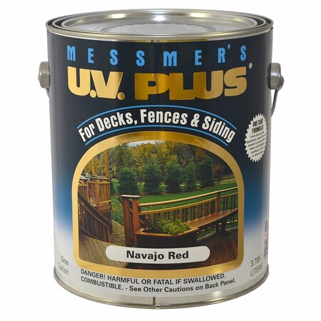 U.V. Plus Gal Messmers MS-601 Navajo Red Semi-Transparent Stain, 250-VOC CMS-601