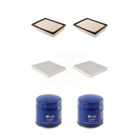 Pur 2x Air + 2x Cabin + 2x Engine Oil Filter 6 Total Kit For Chevrolet Silverado 2500 HD KFM-100612