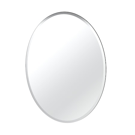 Gatco Flush Mount EZ Hanging 32" Frameless Oval Mirror 1801