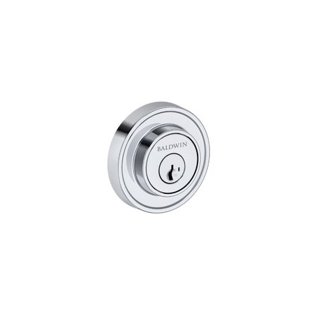 Baldwin Residential Deadbolts Single Cylinder Reversible Bright Chrome SCRRD260SMC