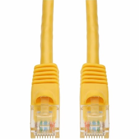 Add-On 50FT YELLOW CAT 6A PVC ETHERNET CABLE SNAGLESS BUBBLE BOOT RJ-45 M/M ADD-50FCAT6A-YW