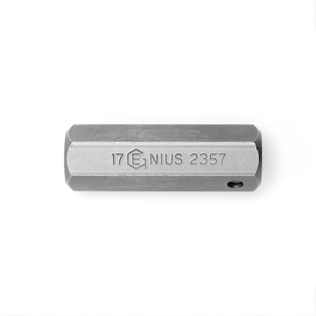 Genius Tools 17mm Hex Shank, 17mm Hex Screwdriver Bit 56mmL 2357
