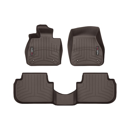Weathertech Cocoa, Front and Rear Floorliners 471601-1-2