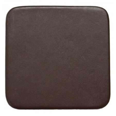 Made-To-Order Chocolate Brown Leatherette Square Coaster MA264269