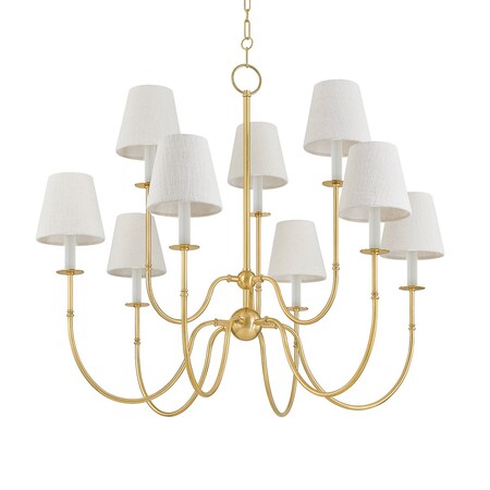 Hudson Valley Lighting Amina 39.25 in. Chandelier Aged Brass 6939-AGB