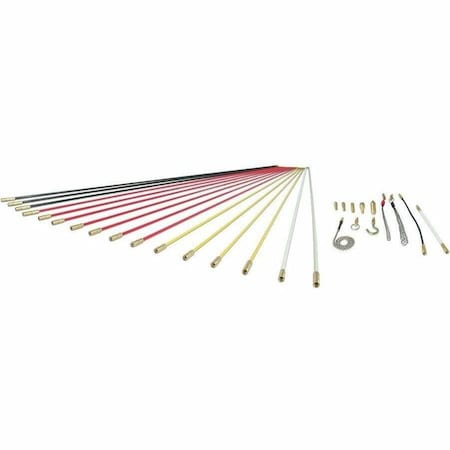 Klein Tools Mega Fish Rod Kit, 52.5-Foot, 34-Piece SRS56981