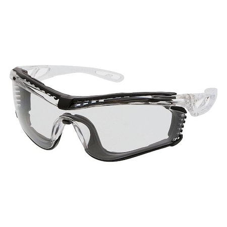 Mcr Safety Checklite (CL5), Safety Glasses, MAX6 Anti-Fog, Polycarbonate Lens, Clear Frame, Frameless, 1 PR CL510PF