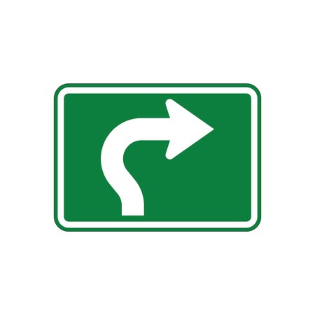 Sign Solutions Usa Traffic Sign, 30 in Width, Aluminum Sign, Horizontal Rectangle DUS06DWT3021M5-3RGW