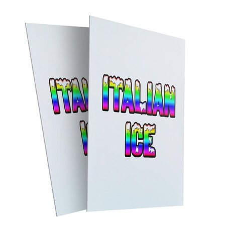 Signmission Italian Ice, Plastic Signs Only 24 Inch x 36 Inch, Corrugated Plastic, 2PK CSB-2436-2PACK-Italian Ice