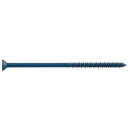 Dewalt Concrete Anchor Screw, 3/16 in Dia., Flat, 5 in L, Steel Zinc Plated, 100 PK DFM12774S