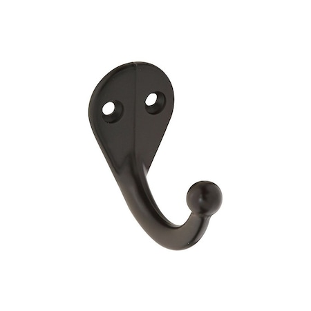 National Hardware V162 Cloth Hook, 35 lb, 1-Hook, Zinc, Oil-Rubbed Bronze, 2PK N330-795