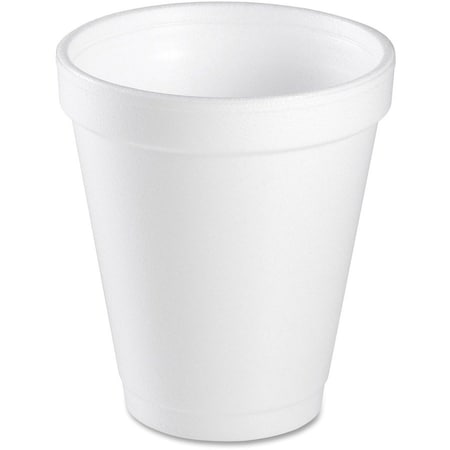 Dart Disposable Hot cup 6 oz. White, Foam, Pk1000 6J6