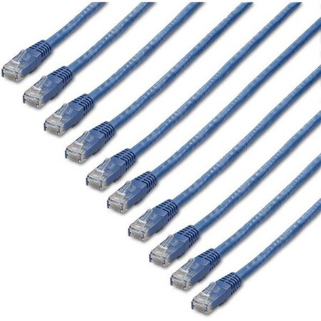 Startech.Com 3 FT. CAT6 ETHERNET CABLE MULTIPACK MEETS ALL ANSI/TIA-568-D CATEGORY 6 PATCH C6PATCH3BL10PK