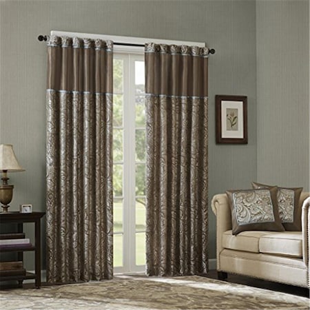 Madison Park Polyester Jacquard Panel, Pair, Blue MP40-2679