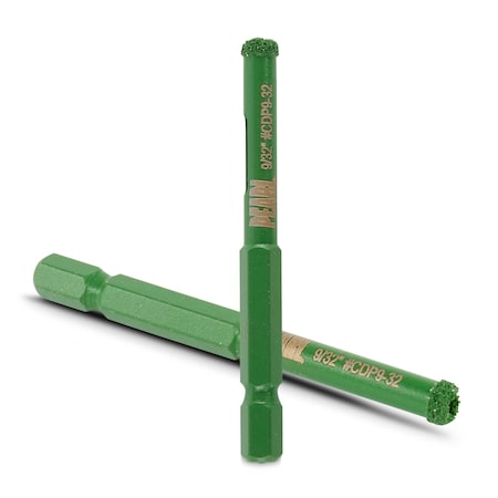 Pearl P4 Tile Drill Bit 9/32 in. Diameter 1/4 in. Quick Change Shank CDP9-32