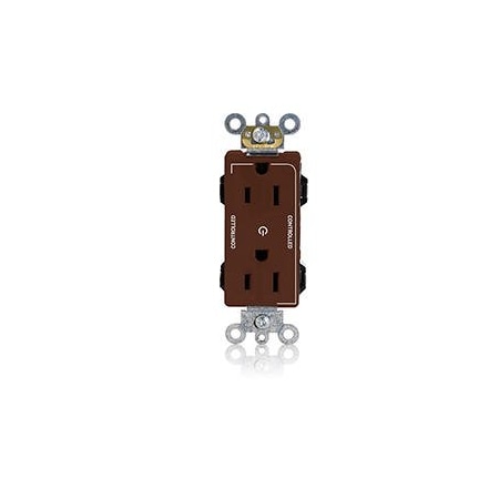 Leviton Straight Blade Receptacle, 5-15R, 15 A, 125V AC, Flush Mount, Self-Grounded M1626-2S