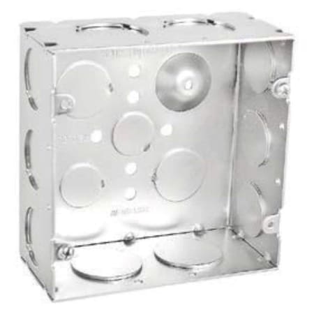 Southwire New Work 42 cu in Square Galvanized Steel Electrical Box Silver 721713/41WUPC