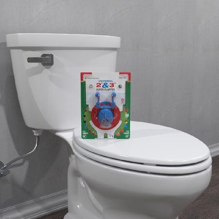 Fluidmaster Super Flapper Adjustable Flapper Multicolored Plastic/Rubber For Universal 523A-009-T4