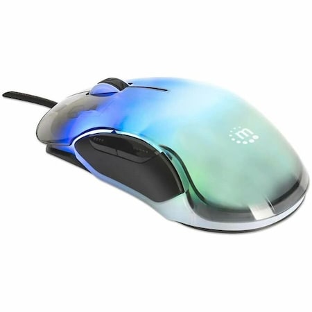Manhattan RGB LED Wired Optical USB Mouse 190381