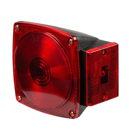Grote Trailer Light - Stop/ Turn/ Tail Light With Side marker Light; Incandescent Bulbs; Square Housing; R 52302-5