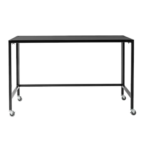 Homeroots 47" Black Writing Desk 400742